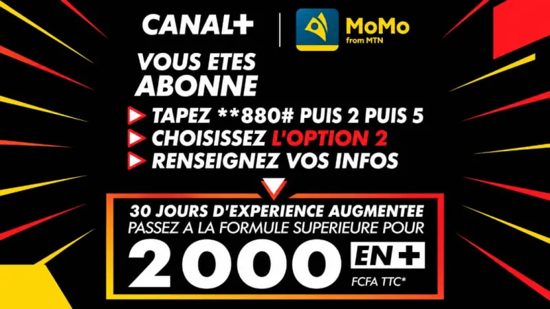 Abonnements Canal+ et Mobile Money